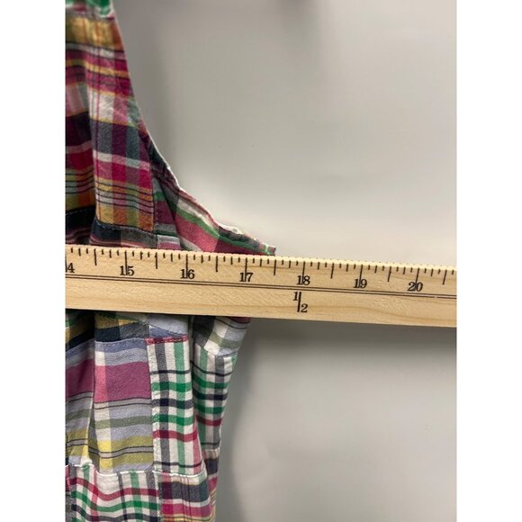 L.L. Bean Womens Plaid Sleeveless Summer Dress Size 10 - Picture 4 of 8